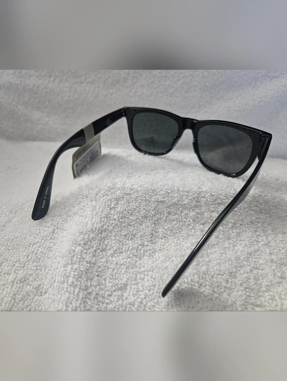 Goodfellow & Co Men’s Black Plastic Round Sunglasses Gray Lens UV Spring Hinge - Picture 5 of 7